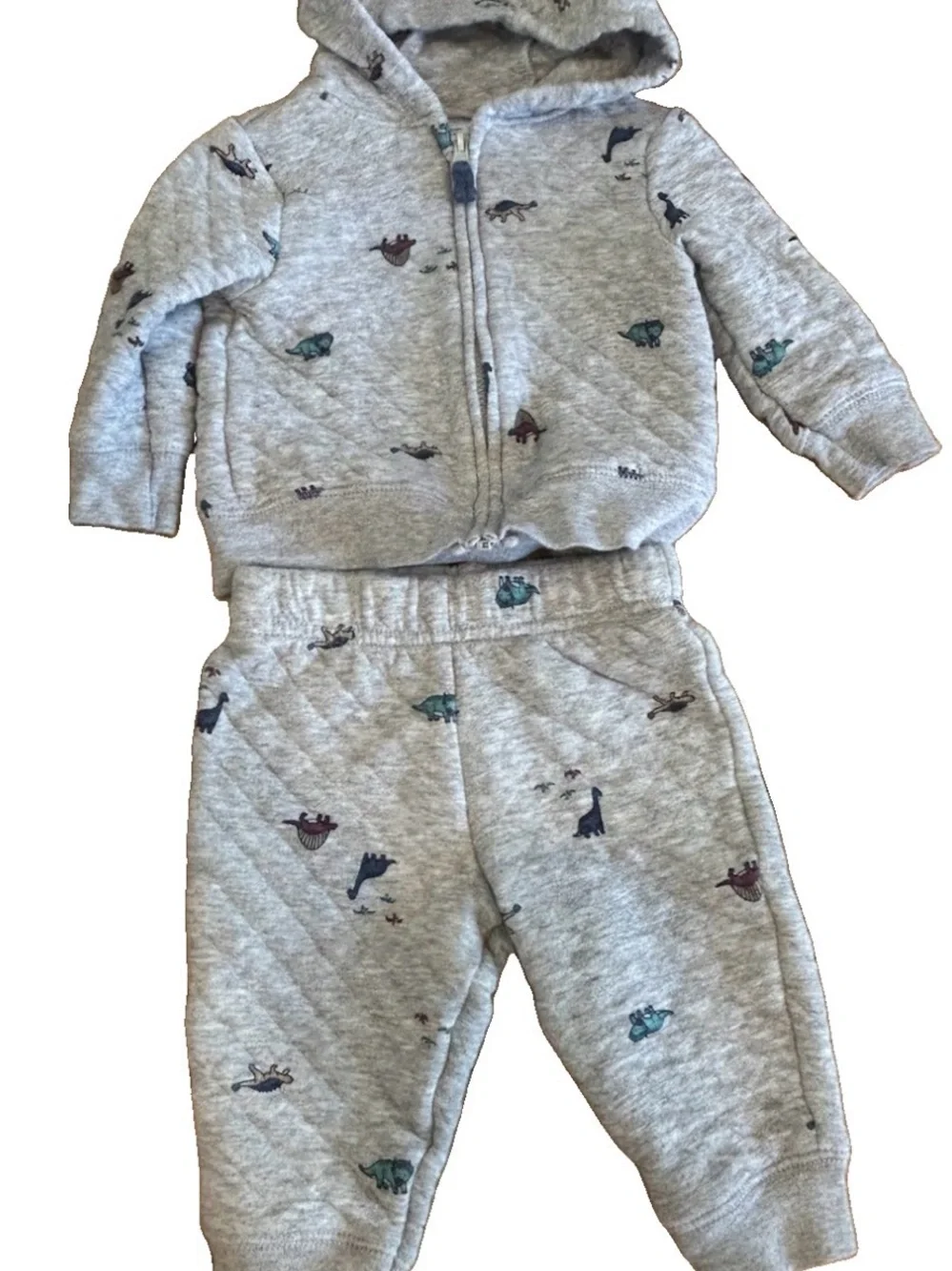 Carter’s 6M Quilted Dinosaur Outfit Bundle
